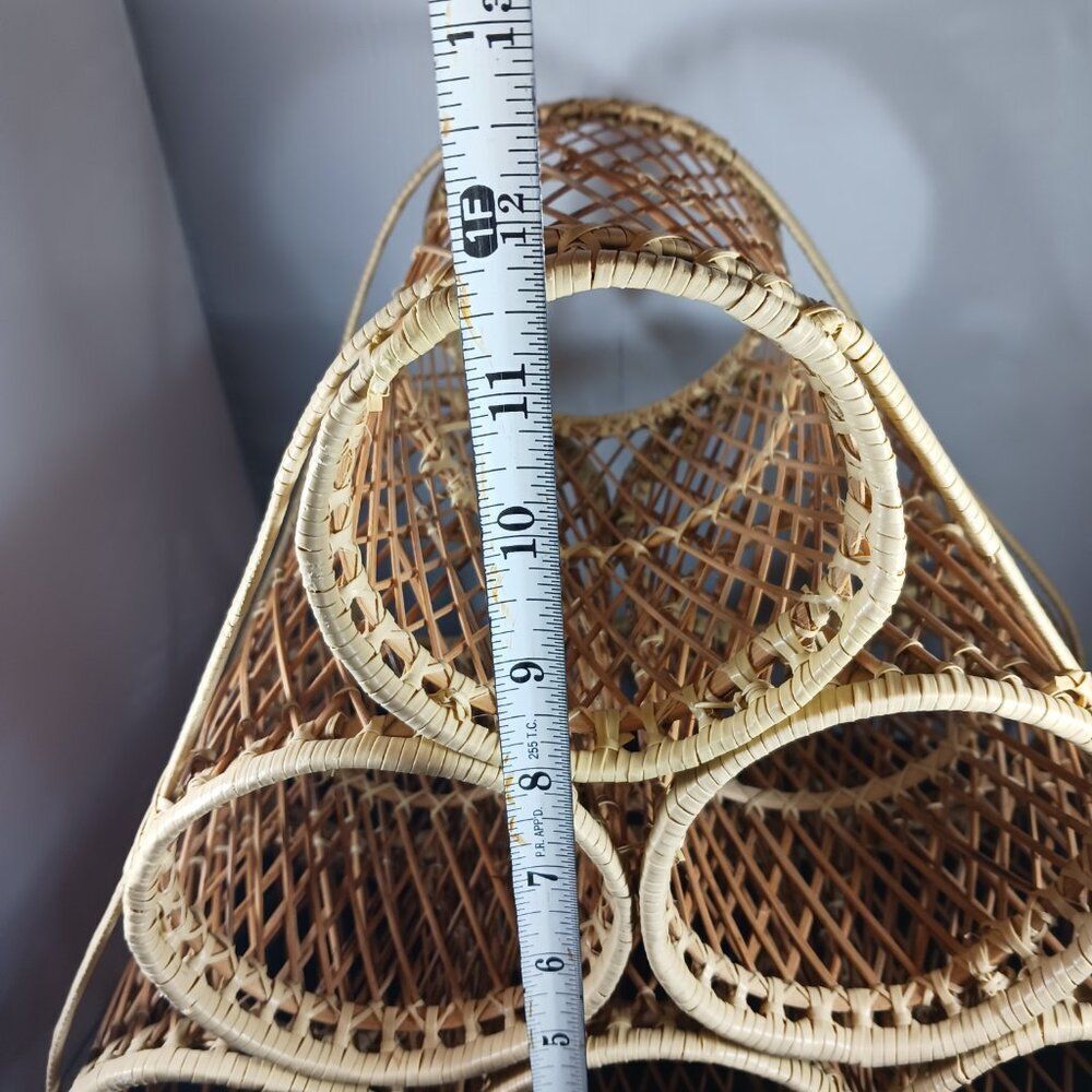 Wicker BOHO MCM Rattan Wine Rack (6 Bottles) - Picture 6 of 11